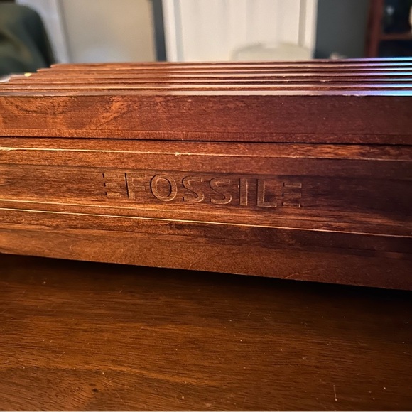 Fossil Wooden Valet Organizer with Compartments - Picture 4 of 7